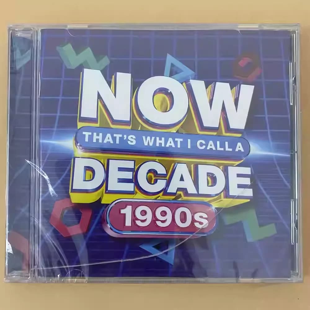 CD Classico Pop & Rock & Dance Pop Album Vari Artisti (VA) Musica CD Now That's What I Call A Decade 1990s Music Record
