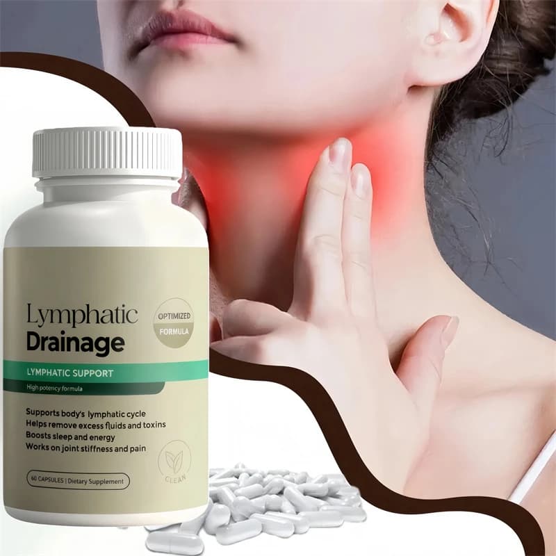 Lymphatic drainage capsules: reduce swelling, clean and detoxify, weight management of the body shape, support thyroid health