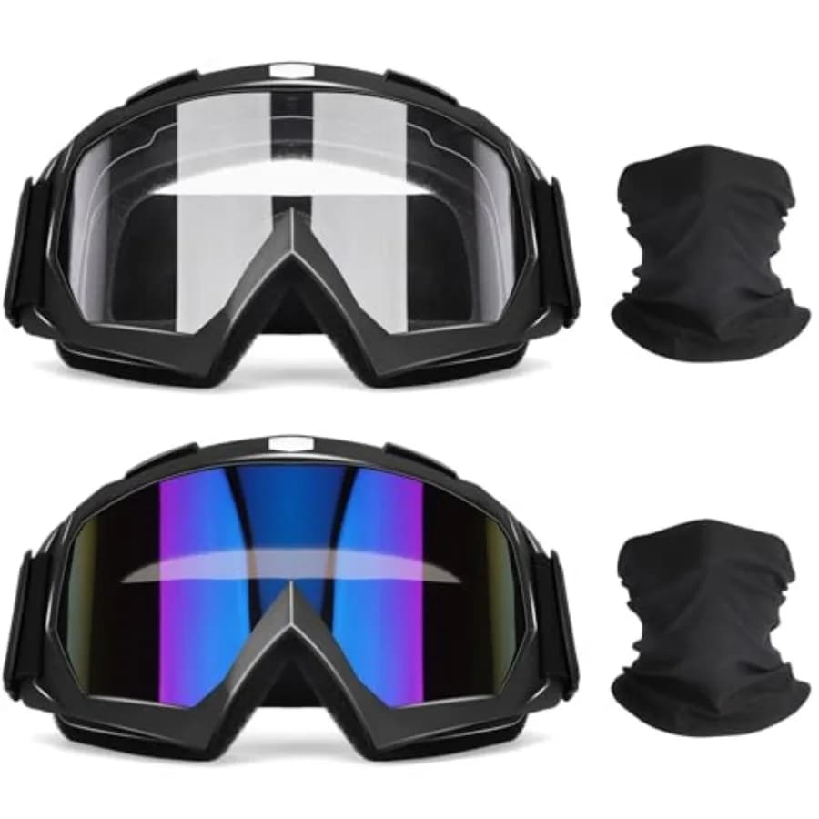 OXG Dirt Bike ATV Motorcycle Goggles, Motorcycle Glasses for Men Motocross Riding Protective Eyewear Ski Goggles