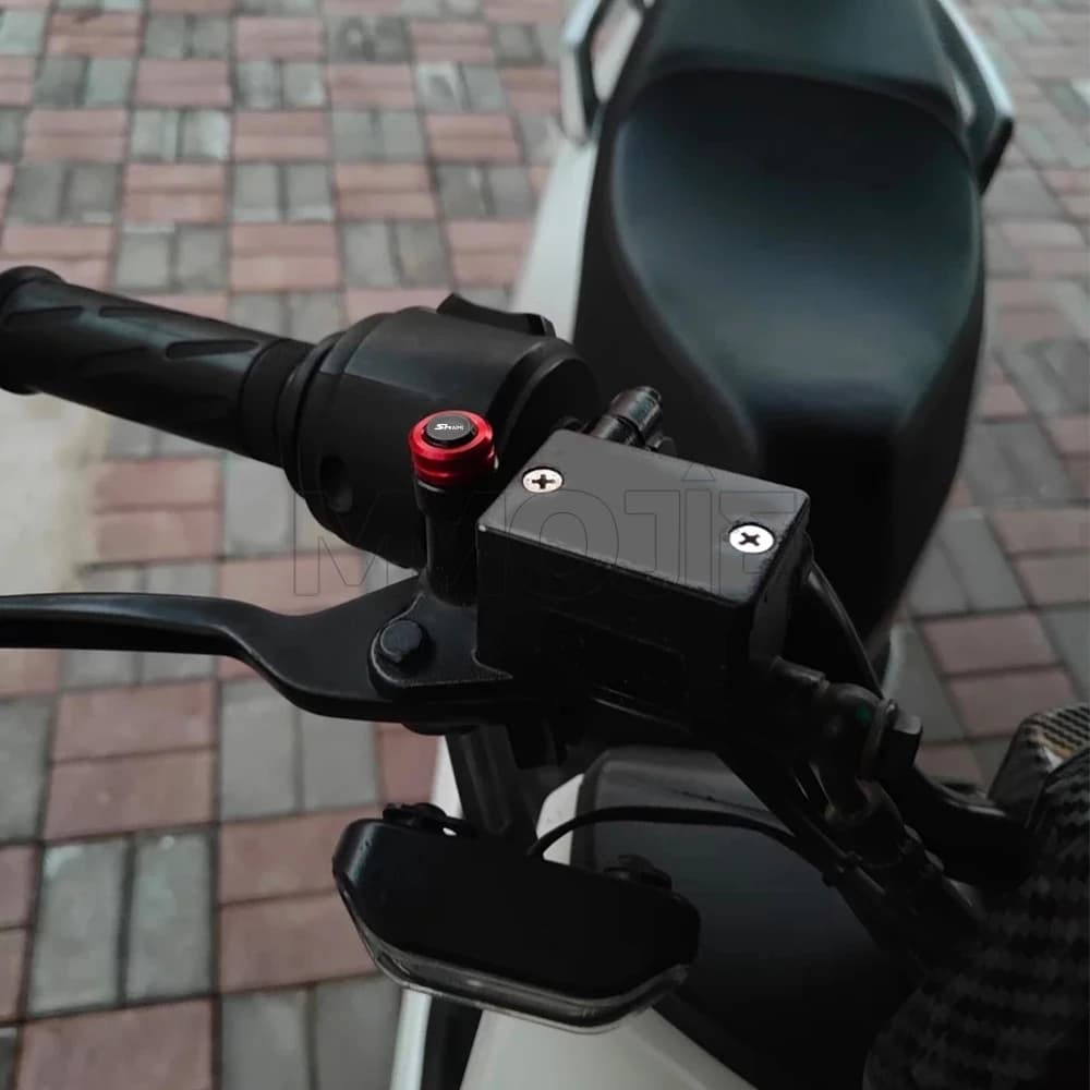 For HONDA SH 125 SH125 2023 2024 2025 2026 Motorcycle Rearview Mirror Plug Hole Screw Cap & Tire Valve Stem Caps Cover Aluminium