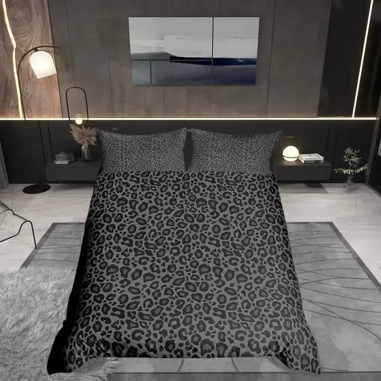 Copripiumino con motivo leopardato Set di biancheria da letto king ghepardo con stampa animalier per bambini Copripiumino di lusso per uomo e donna Copriletto dorato
