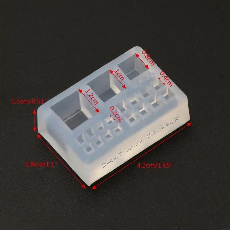 U90E Collana sospensione fatta per gemme fatta mano cubica in silicone.