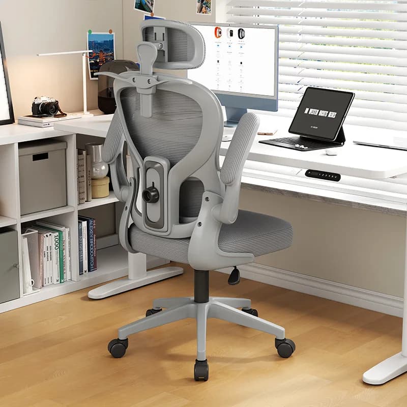 Sedia da Ufficio Ergonomica con Supporto Lombare e Poggiatesta, Sedia da Gaming per Computer Girevole e Regolabile in Altezza per Studio e Casa