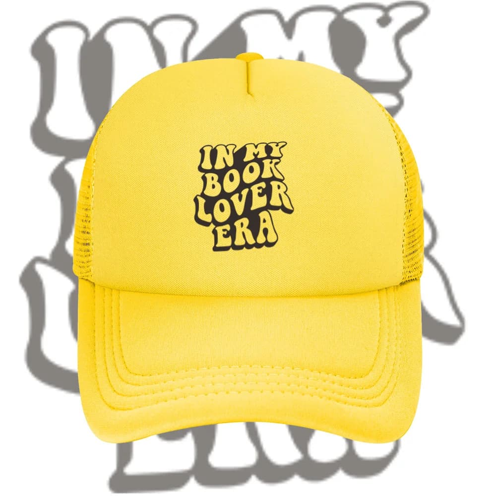 Book lover era groovy vintage text Baseball Cap Anime Graphic Hats Adult Men Women Sports Outdoor