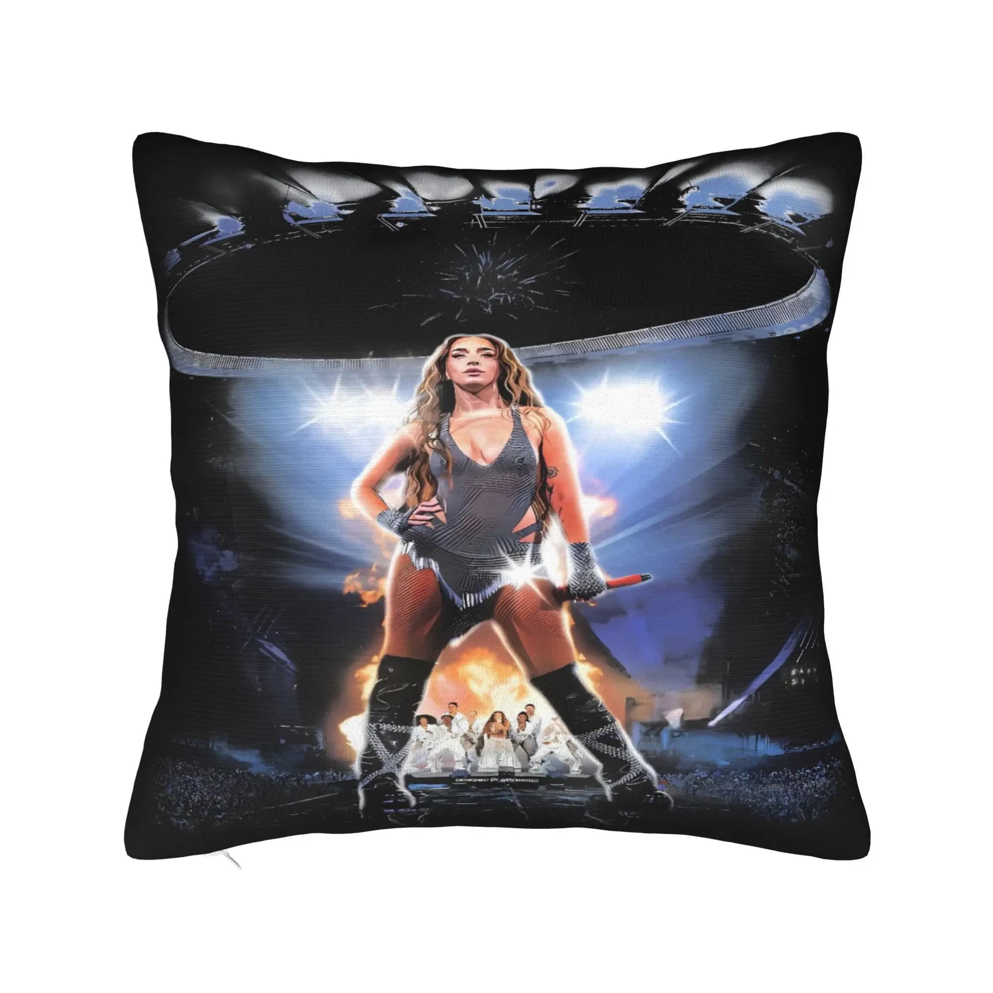 Lolas Indigos 2025 Tour Federa per cuscino Fodera per cuscino Design morbido Federa per cuscino carina e divertente per divano Camera da letto Decorazioni per la casa