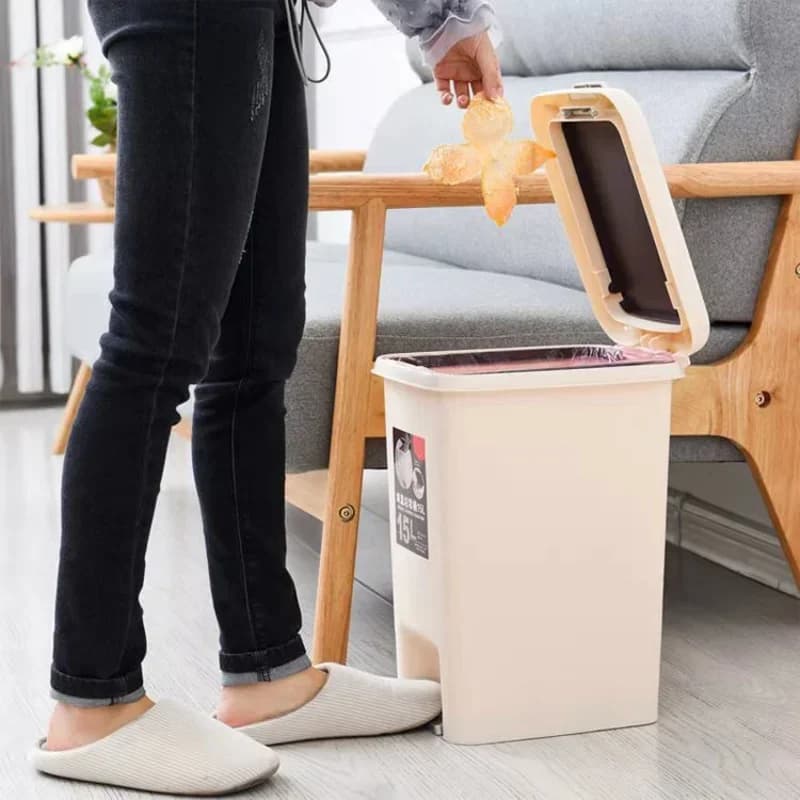 Bidoni della spazzatura a pedale per la cucina riciclare i bidoni della lettiera di lusso cestino 20 litri grande Touch Room toilette pattumiera accessori per il bagno