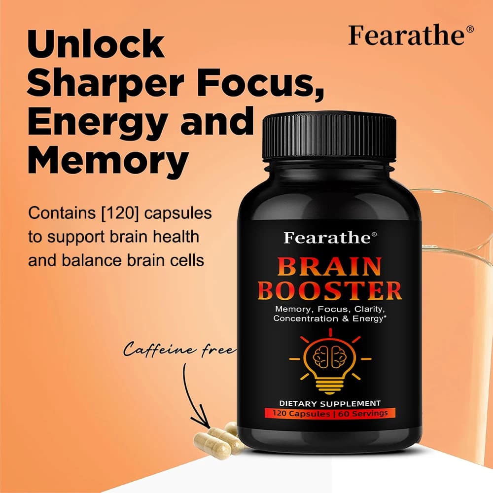 Cerebral Enhancement Supplement with Bacopa, Fosfatidilserine and Vitamin B12 - Support for Memory, Concentration, Cognitive Function, Energy and Cardiaca Health