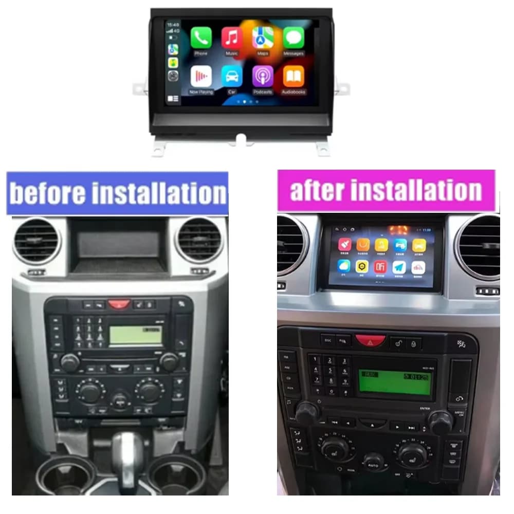 8G 128G CarPlay Android 12.0 Lettore multimediale per auto Navigazione WiFi DSP Autoradio per Land Rover Discovery 3 LR3 L319 2004-2009