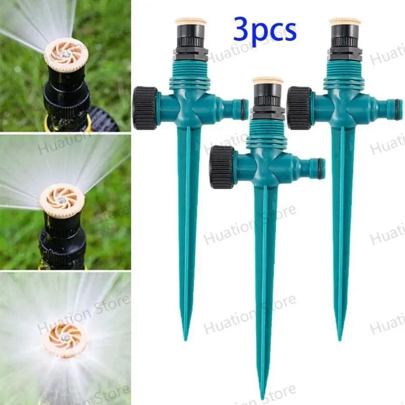 Garden sprinkler 360 ° Rotating irrigation system for agriculture, automatic underground tube adjustable with atomization
