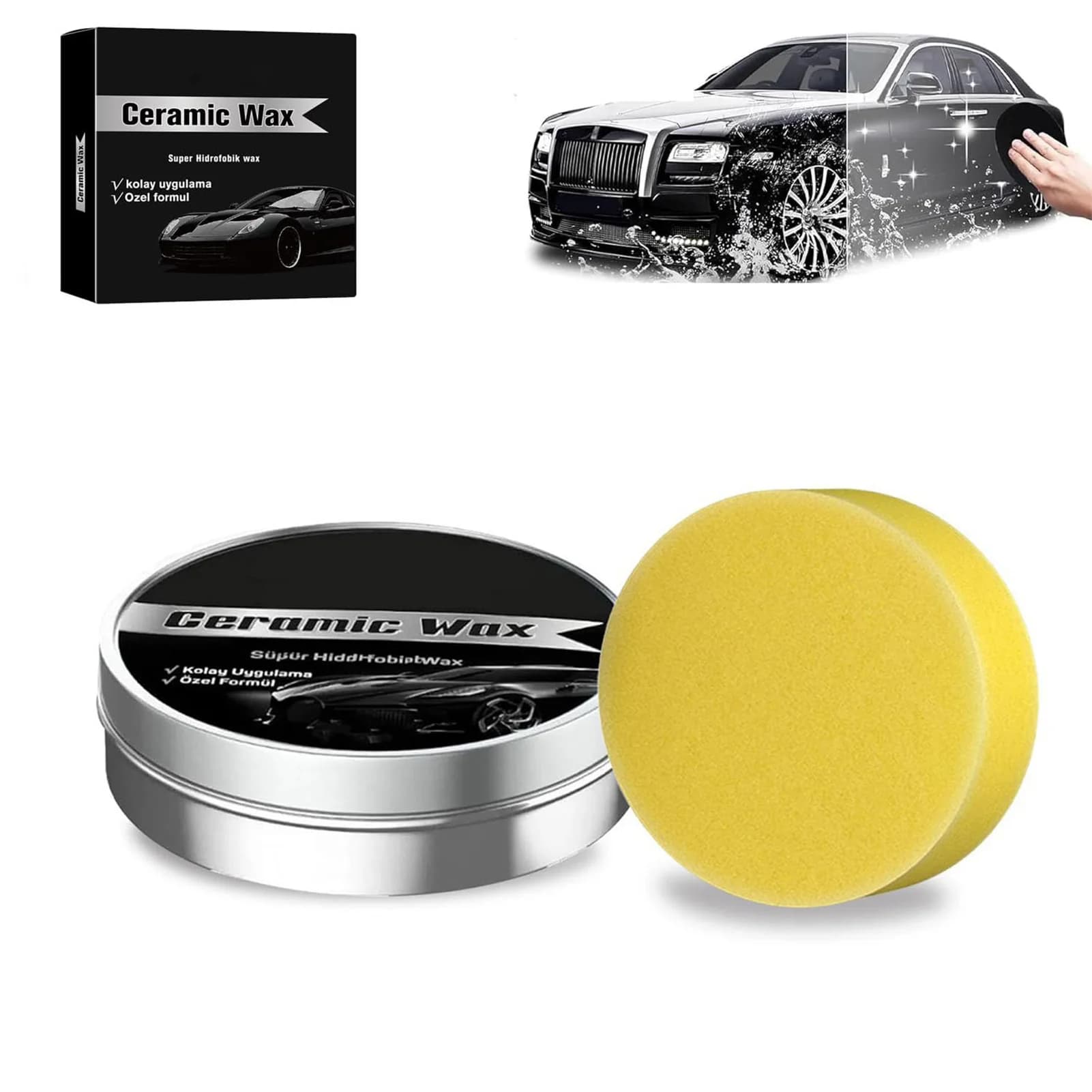 La cera lucidante professionale per la manutenzione dell'auto protegge la vernice, resiste alla polvere e ai contaminanti, adatta per la manutenzione dei veicoli con vernice