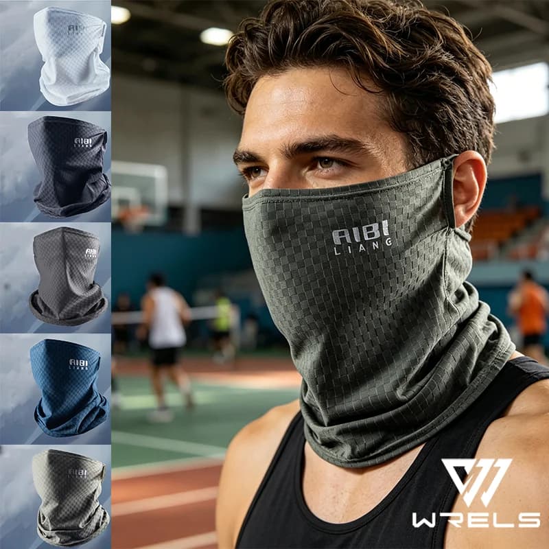 Maschera Protettiva per il Viso, Antipolvere, per Moto, Escursionismo, Elastica, Traspirante, Rinfrescante, Balaclava per Ciclismo