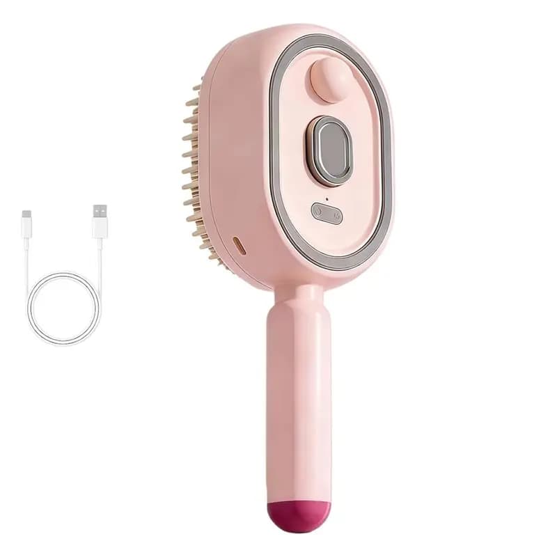 [B25B!】 Steam Brush For Hair Straightener Electric Sprays Air Cushion Massage Comb Rechargeable