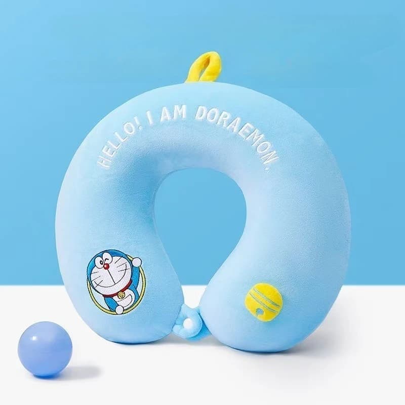 Hot Doraemons Cervical Vertebra Neck Protector U-shaped Pillow Aircraft Neck Protector Neck Pillow Car Travel Portable Pillow