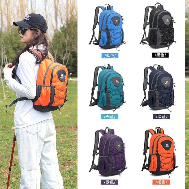 Mini zaino da campeggio borsa da trekking da viaggio per uomo donna ragazzo ragazza ultraleggero sport all'aria aperta campeggio arrampicata piccole borse leggere