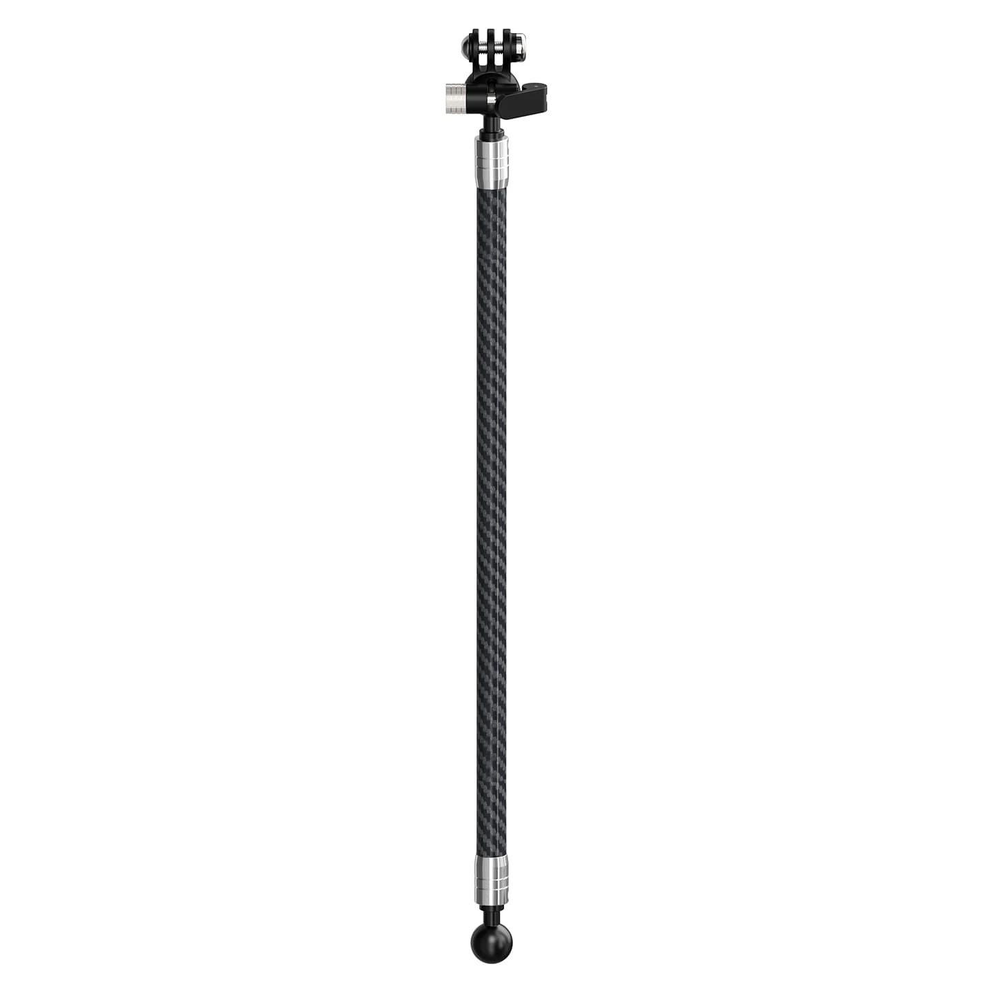 Staffa per treppiede con asta per selfie con testa a sfera da 17 mm per Gopro per Insta360 Action Cyling Stand Mic Light Helemt Estendi il supporto