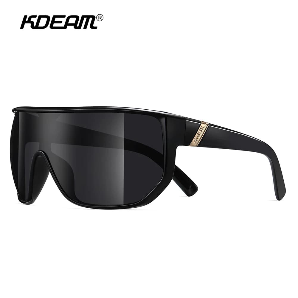 KDEAM Nuovi occhiali da sole da ciclismo da uomo Occhiali sportivi polarizzati grandangolari Occhiali da festa