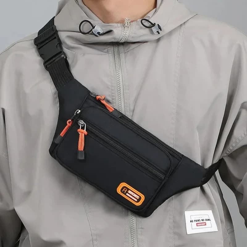 Men's Multifunctional Waist Bag, Waterproof Petto Bag for Running, Phone Door, Unisex Shoulder Bag, Men's Marsupi, Belt Bags