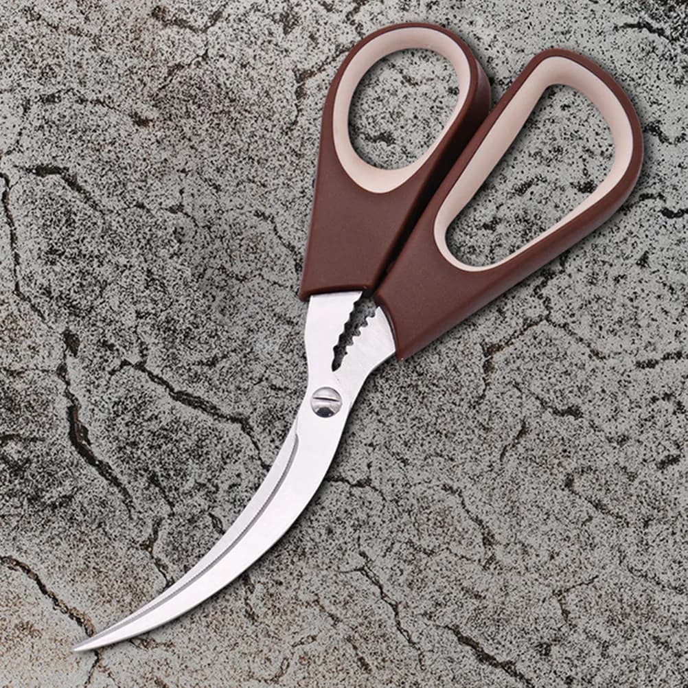 2Pcs Crab Lobster Scissor Stainless Steel Seafood Shell Remover Strong Cutting Kitchen Scissor for Shrimp Clam