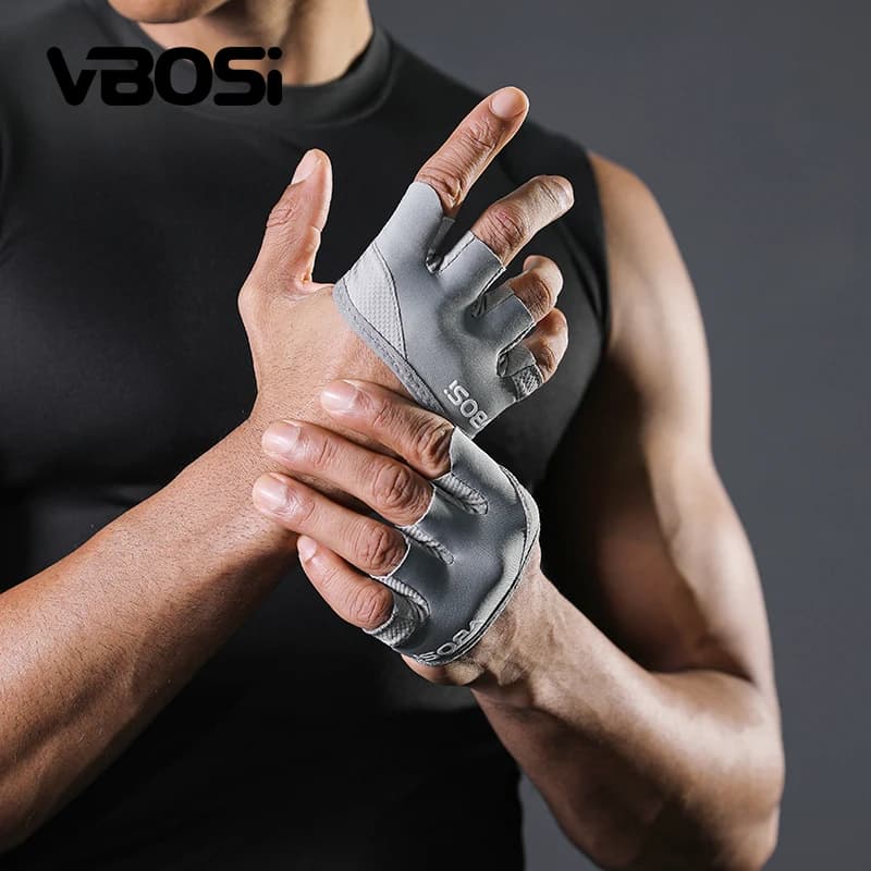 VBOSi Four-tip non-slip sports gloves – Breathable gym, cycling and daily workouts