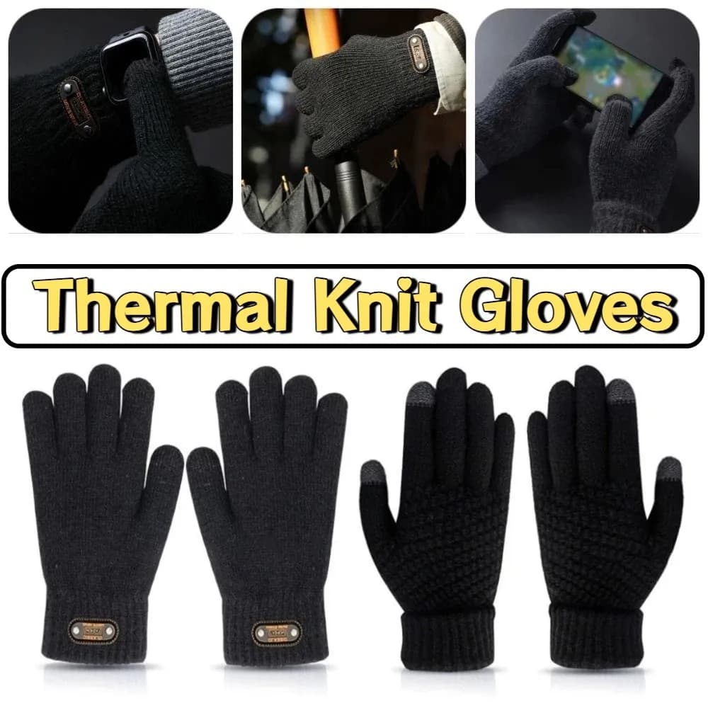 Guanti da ciclismo invernali a prova di freddo da 2 paia Guanti antivento caldi con dita intere Guanti touchscreen elastici traspiranti