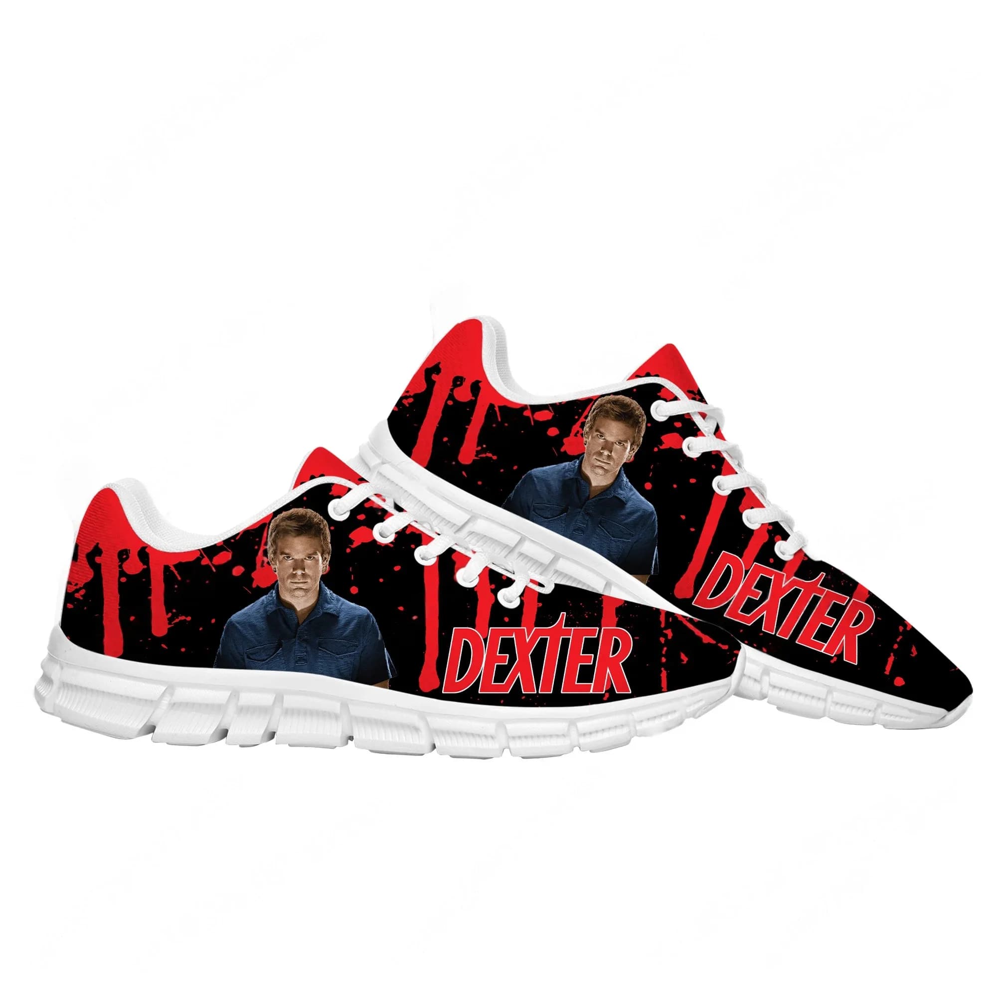 Scarpe sportive Dexter TV Show Morgan, sneakers per uomo, donna, adolescente, scarpe personalizzate per genitori e coppie