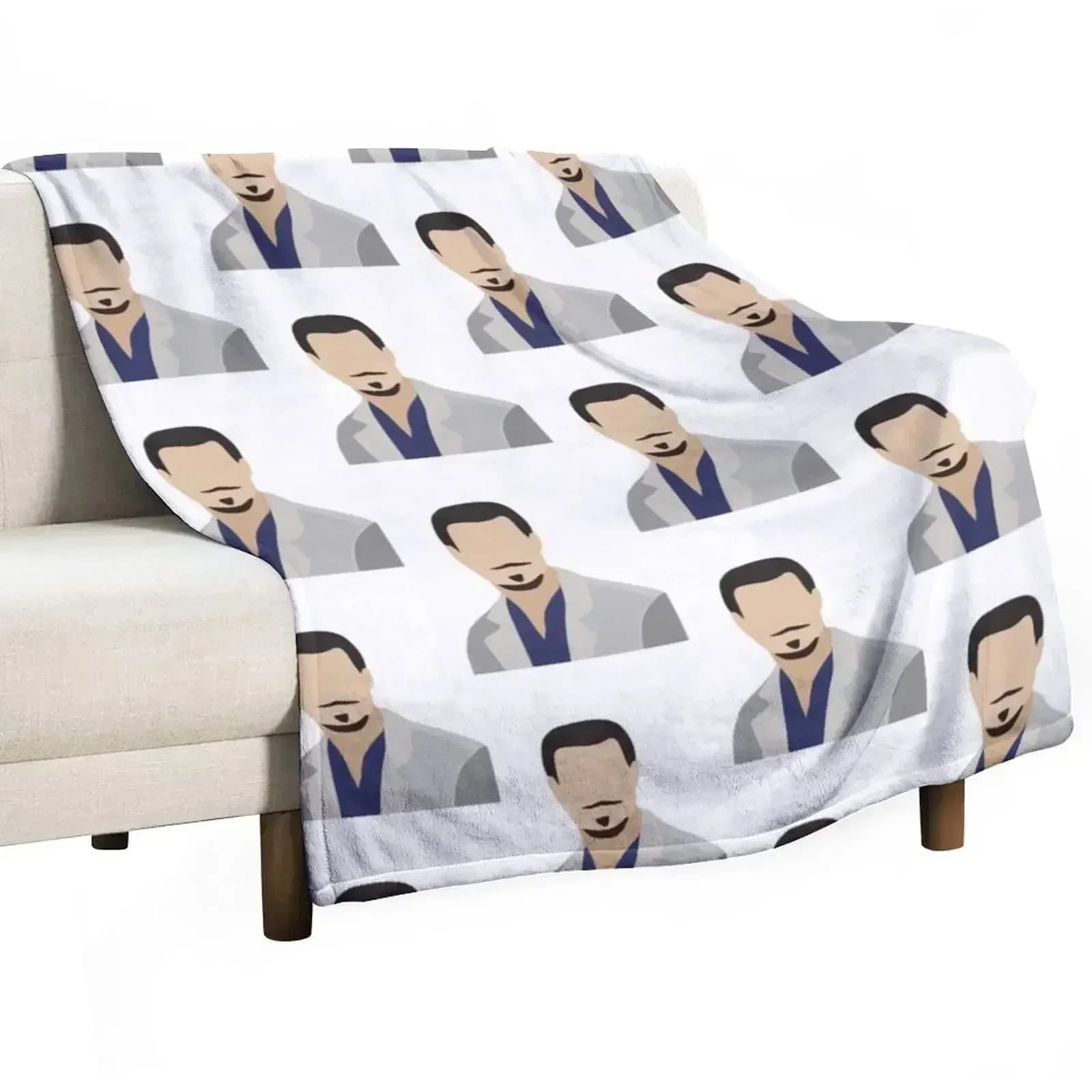 Mark Sloan Throw Blanket Sleeping Bag Cute Plaid funny gift for babies Thins Nap Blankets