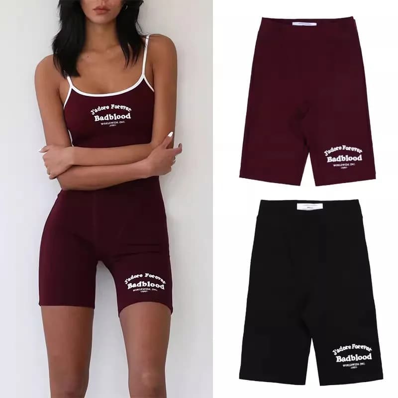 Korea badblood sports that merge casual women's shorts American cycling yoga pants sexy