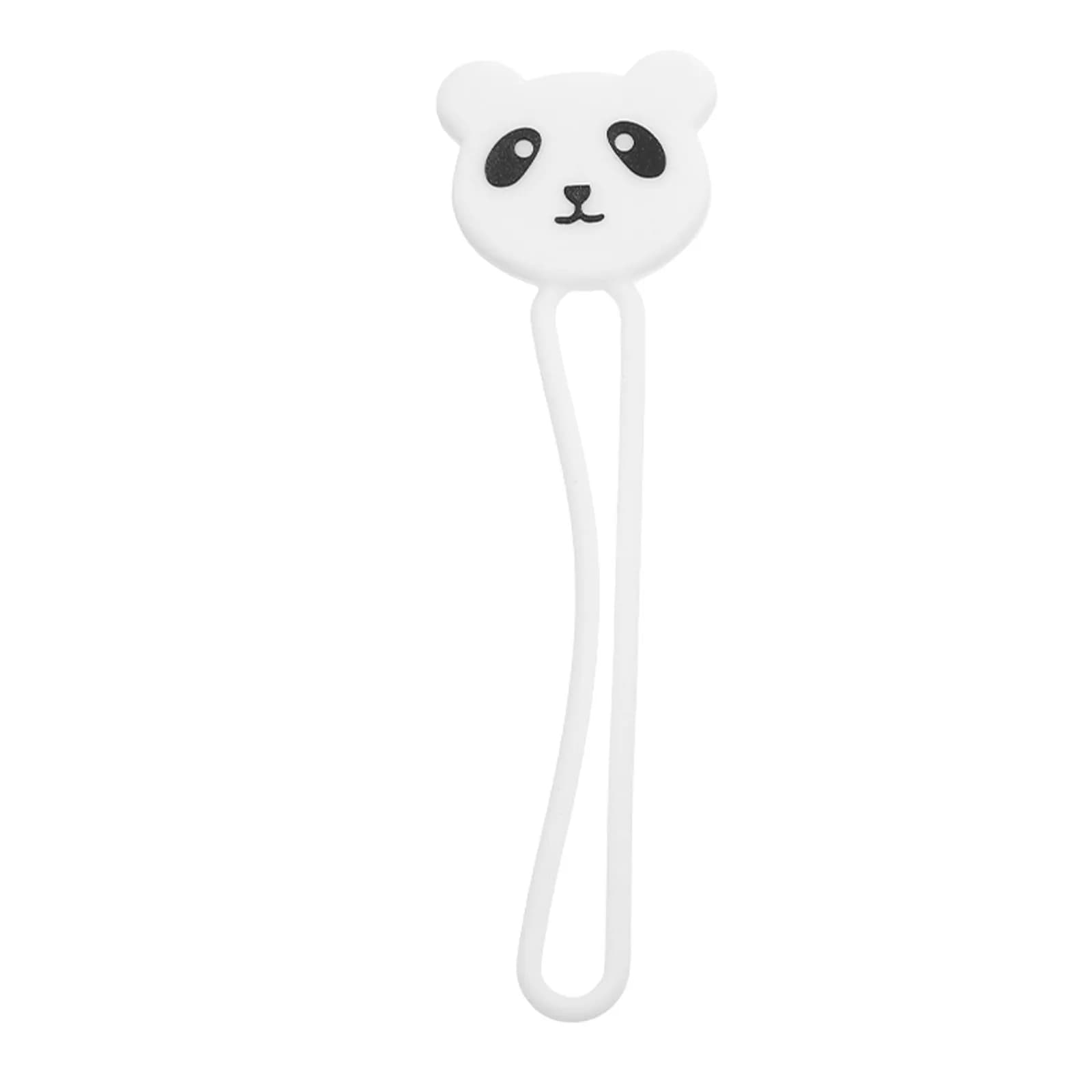 Mini Organizzatore per Cavi a Forma di Animale Cartone Animato, Porta Auricolari in Silicone, Protezione Cavi Portatile, Gestore da Scrivania