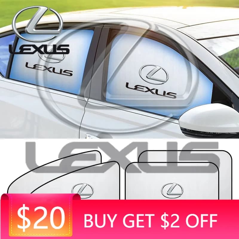 Parasole per parabrezza auto con emblemi, protezione UV interna per Lexus IS250 IS300 RX350 LS500 LX600 NX260 CT200 EX350 NX300h G