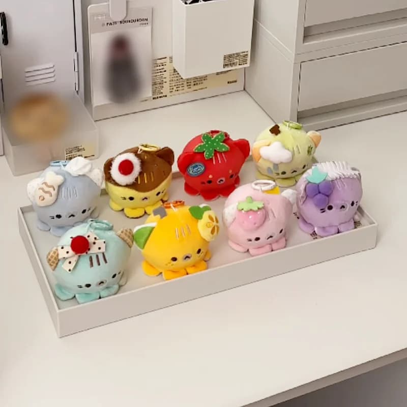 In Stock Cute Octopus Cat Plush Blind Box Kawaii Stuffed Doll Collectible Figure Soft Ornament Birthday Gift Adults
