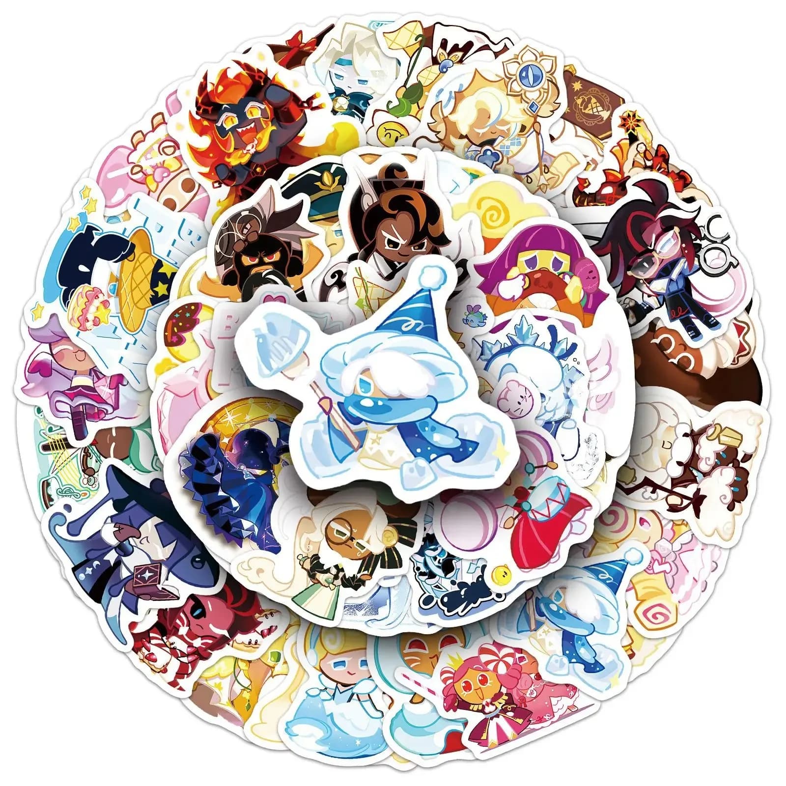 50 Adesivi Graffiti Cookie Run Kingdom, Sticker alla Moda per Telefono, Computer, Notebook, Cancelleria, Fai-da-Te, Giocattoli, Oggetti Segreti