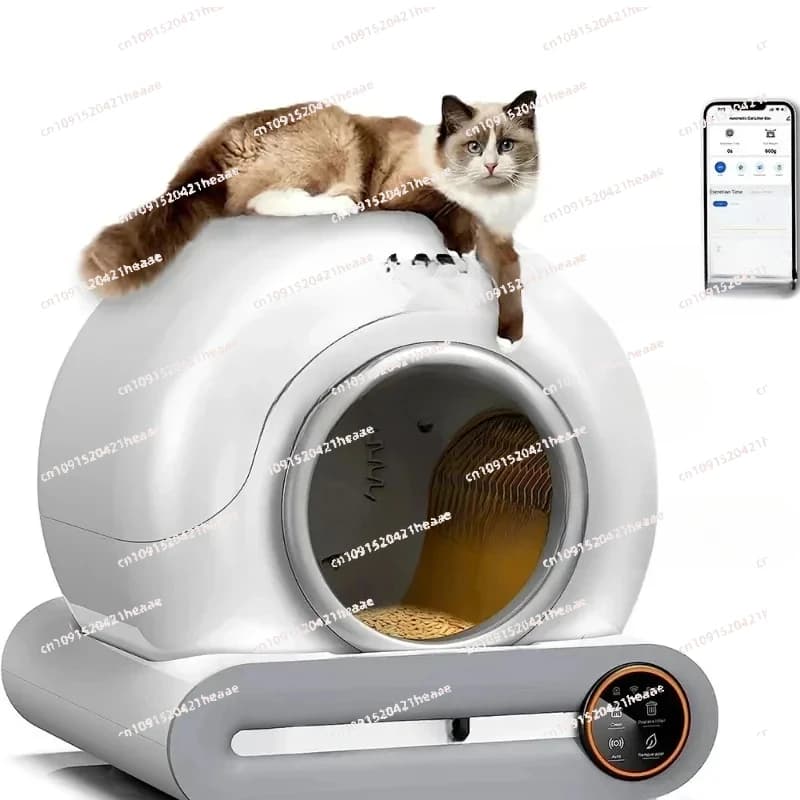 Adatto per lettiera automatica per gatti Controllo intelligente dell'app Lettiera per gatti autopulente Lettiera per gatti elettronica
