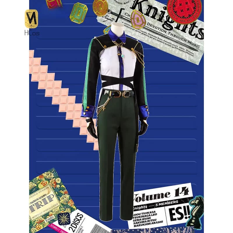 HCos Ensemble Stars Knights Trip Costume Cosplay Abiti eleganti Accessori Prop Uniforme Gioco anime per uomo Donna Gioco di ruolo