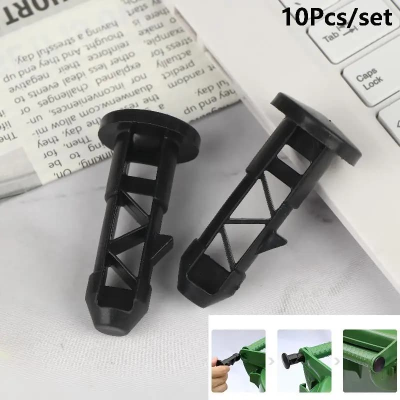 10Pcs Universal Dustbin Lid Hinge Pins, Plastic Trash Can Cover Latch Buckle Plugs Replacement Parts For Outdoor Large Garbage B