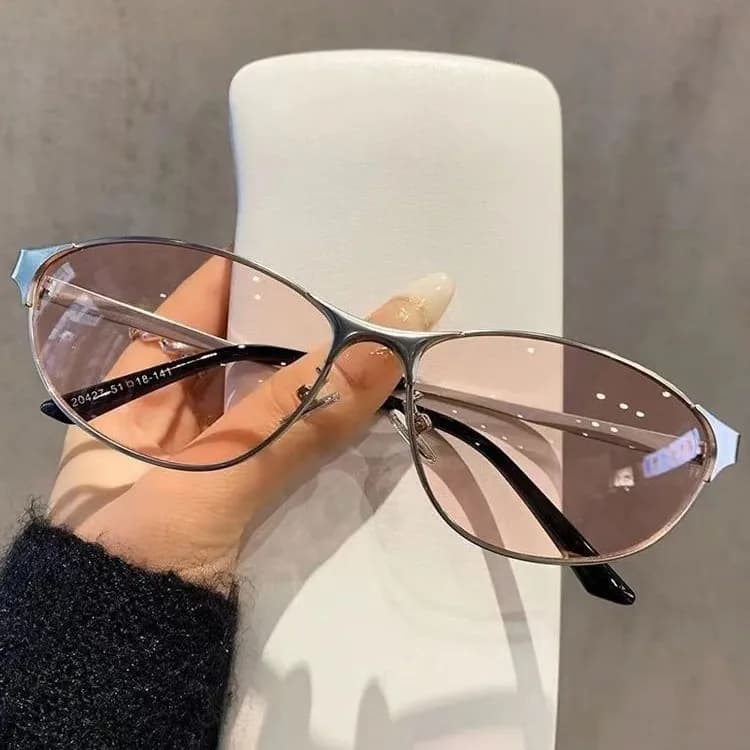 European and American outdoor sports sunglasses future sense Y2K sense sunglasses women's cat eye windproof goggles cycling glasses men