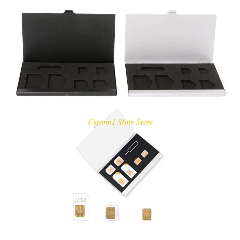 A3PC 7 in 1 Universal Mini Card Adapter Storage Case For Micro Card Memory Card Holder Reader Case Cover