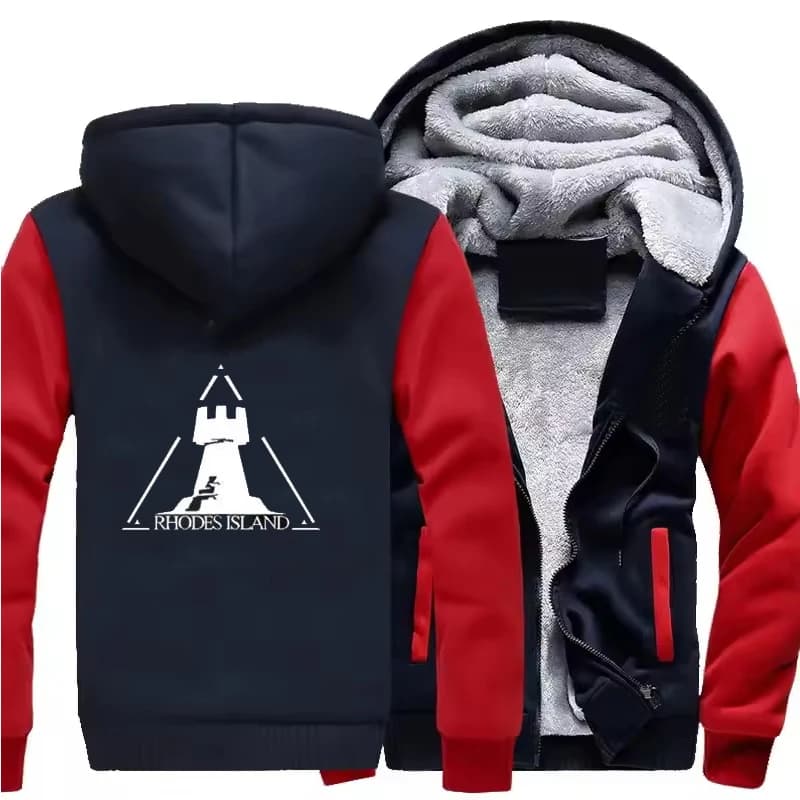 Nuovo cappotto con cappuccio ArKknights Trench anime da uomo moda autunno inverno giacca soprabito in cotone con cerniera