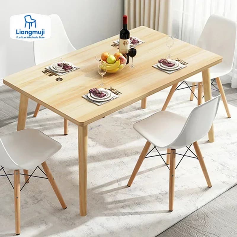 Tavolo da pranzo per ristorante Tavolo da pranzo per 6 persone Console Tavolino per computer Piano in legno Supporto per reception Mesa De Comedor Mobili per la casa