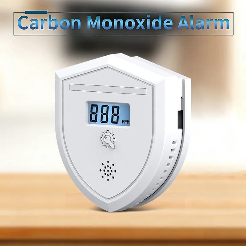 Rilevatori Portatili di Monossido di Carbonio a Batteria, Allarme Rilevatore di Fumo e Monossido di Carbonio con Display LCD, Sensore CO per Casa e Ufficio