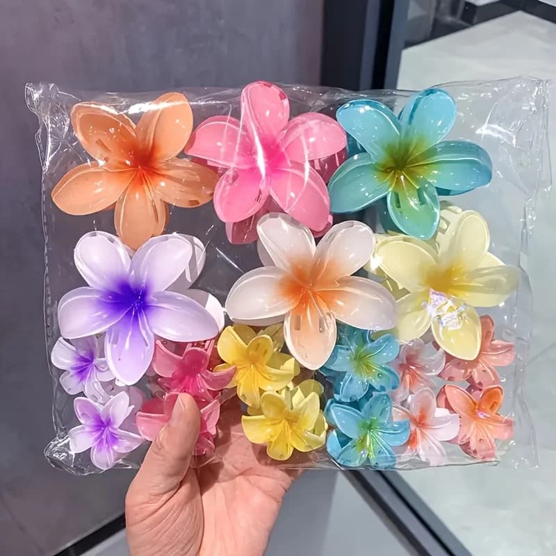 Set da 6 pezzi, colori sfumati, adorabili fermagli per capelli color caramella, adatti per le uscite quotidiane e le occasioni speciali.