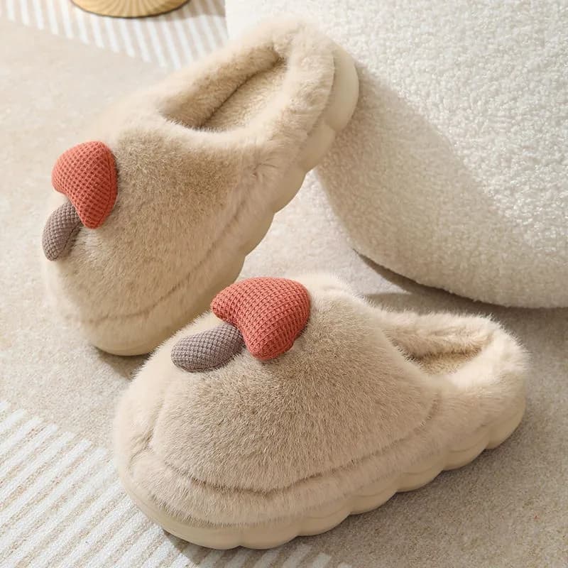 Cotton slippers men's autumn and winter new home home warm non-slip indoor deodorant plush cotton mop men's wholesale