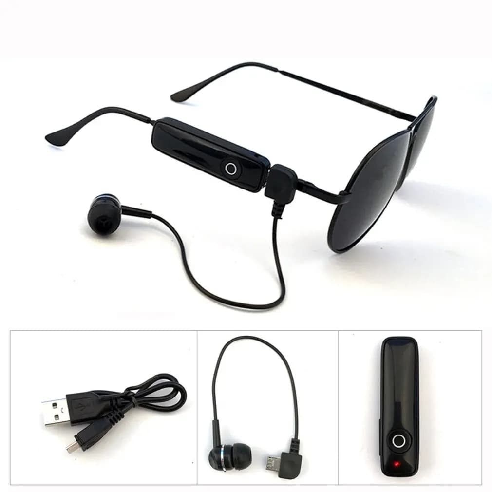 Occhiali da sole auricolari Bluetooth wireless portatili Occhiali da sole polarizzati a specchio rana ultrasottili Occhiali da sole auricolari intelligenti Dropshipping