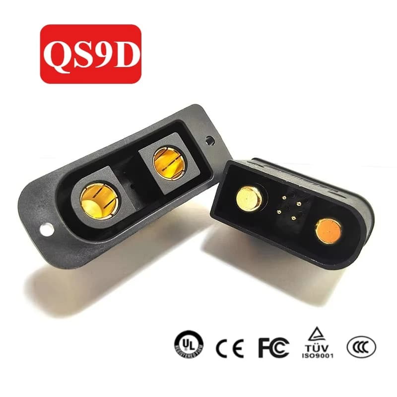 QS9D Connector Antiskid Blocking Plate 160A Male Head High Current Female Drone Towel Set QS9 Connectors Battery Al Lithium