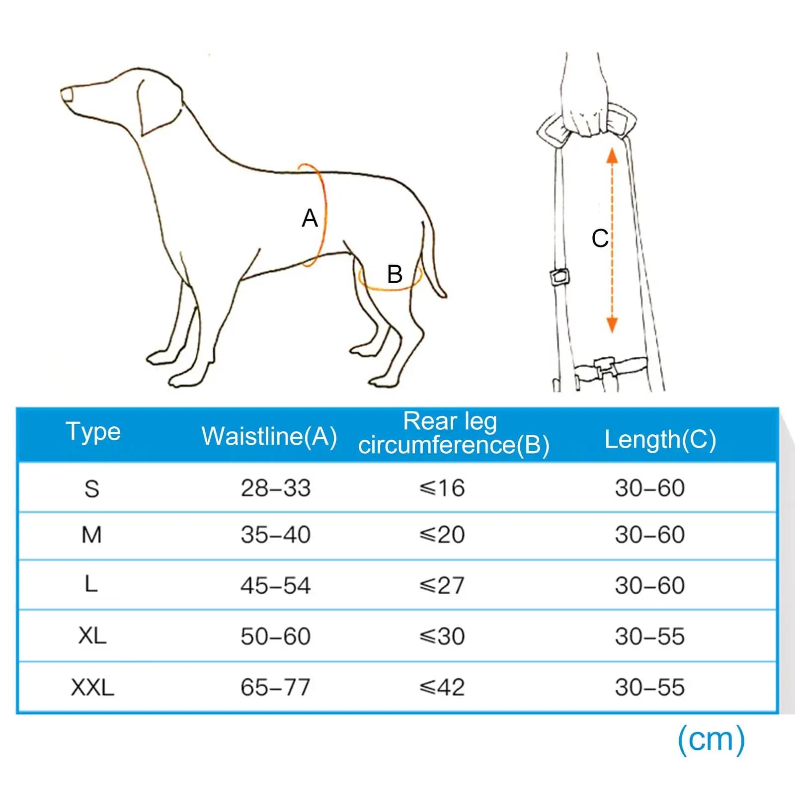 Dog Lift Support Harness, Auxiliary Belt Pet Straps Breathable Wear