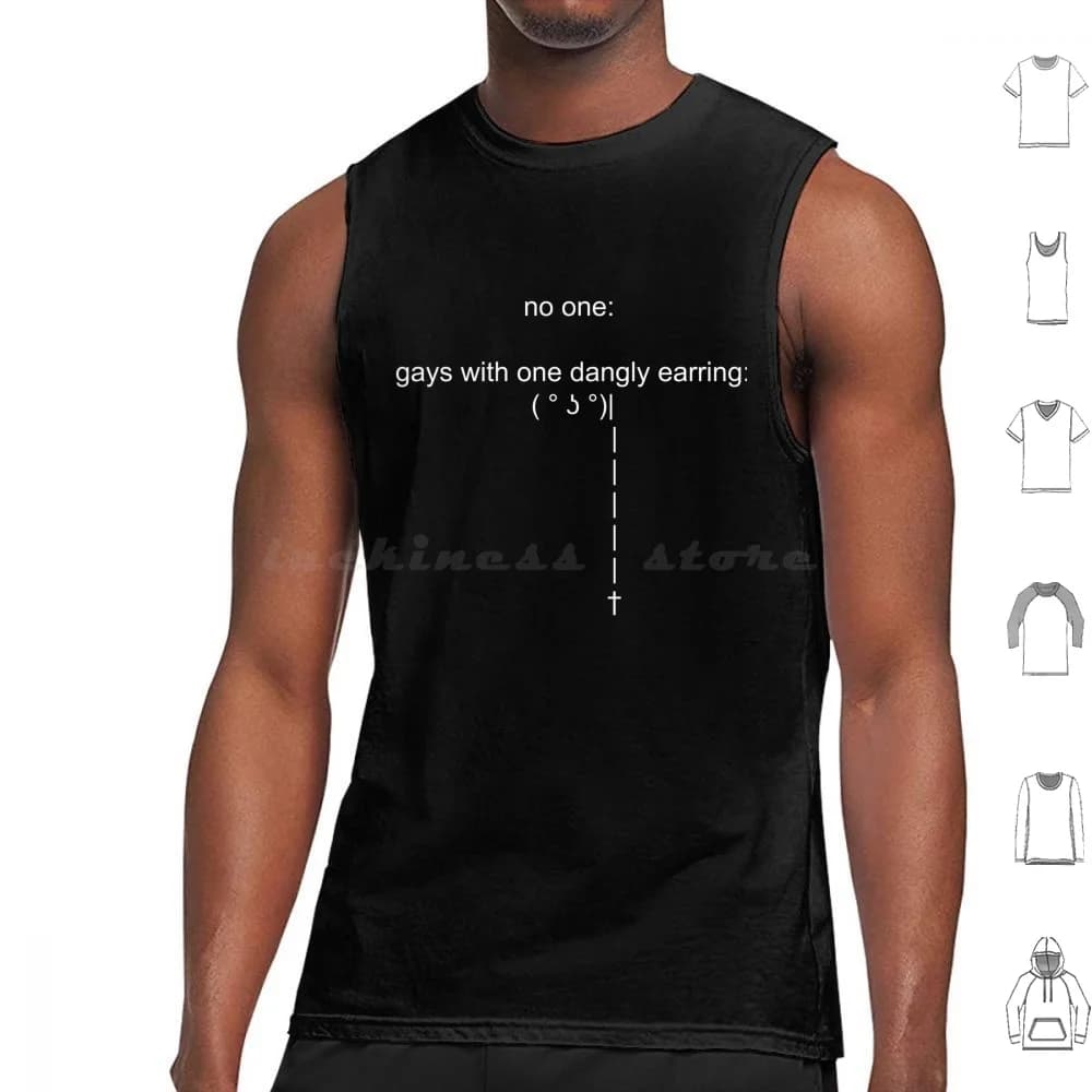 L'orecchino pendente canotte rivestite gilet senza maniche orgoglio arcobaleno bisessuale femminismo femminista Queer Black Lives Matter Trans