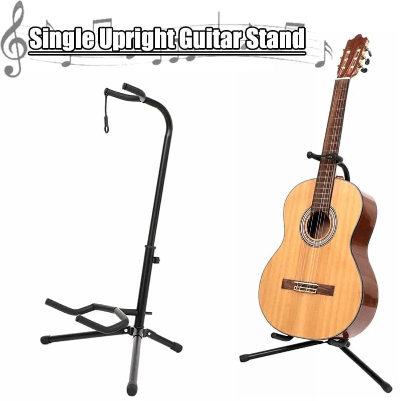Supporto per chitarra verticale pieghevole sollevabile per chitarra elettrica folk espositore per ukulele Pipa basso supporto da pavimento accessori per strumenti