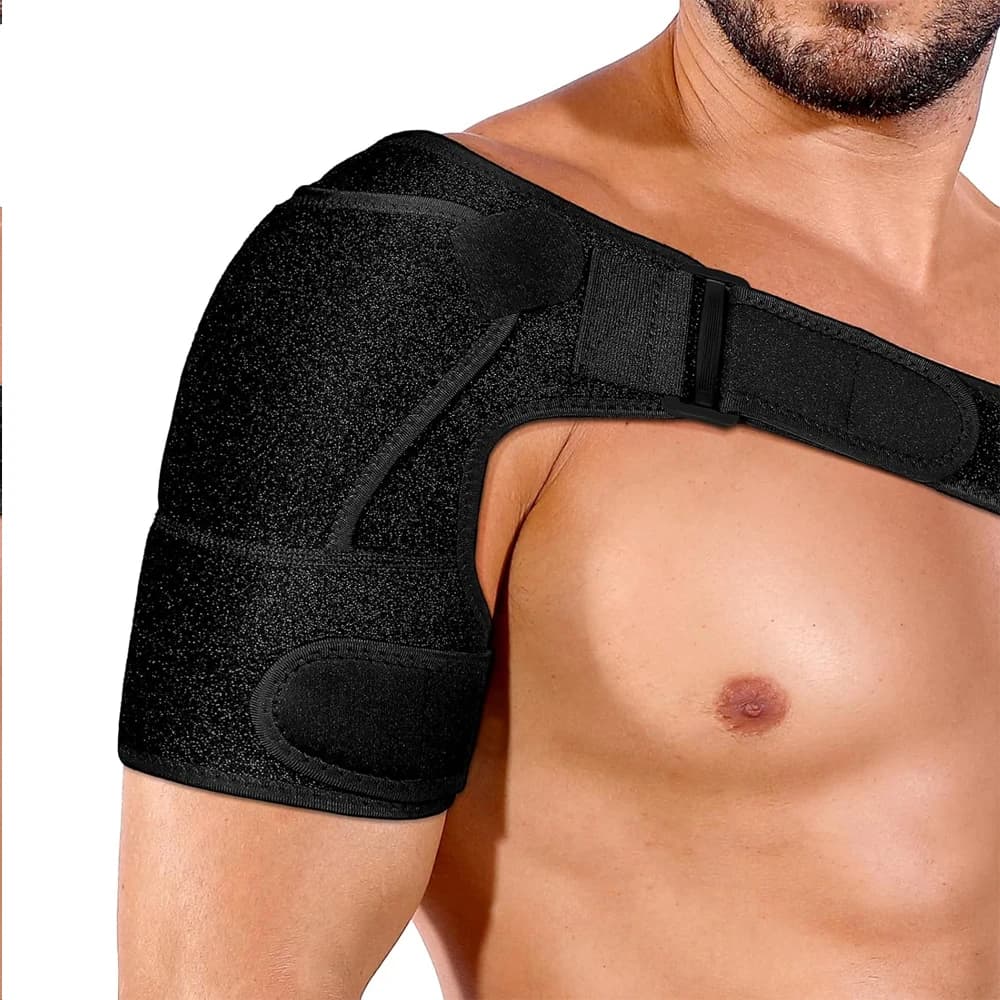 Tutore per spalla di recupero per uomo e donna, manica di supporto per spalla regolabile per polsino del rotatore strappato Stabilità del braccio di sollievo articolare CA