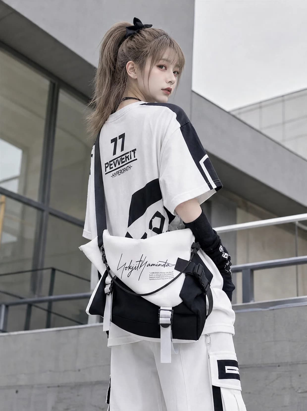 YONAIGA Original Unisex Functional Style Single Shoulder Crossbody Bag Personality Backpack Soft Handle Summer New Fashion