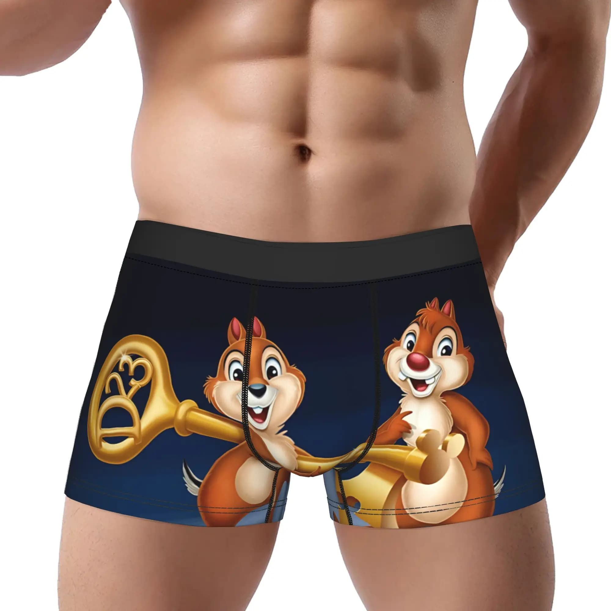 1 pezzo di slip da uomo Chip And Dale Chip The Logical Leader, comodi e confortevoli.
