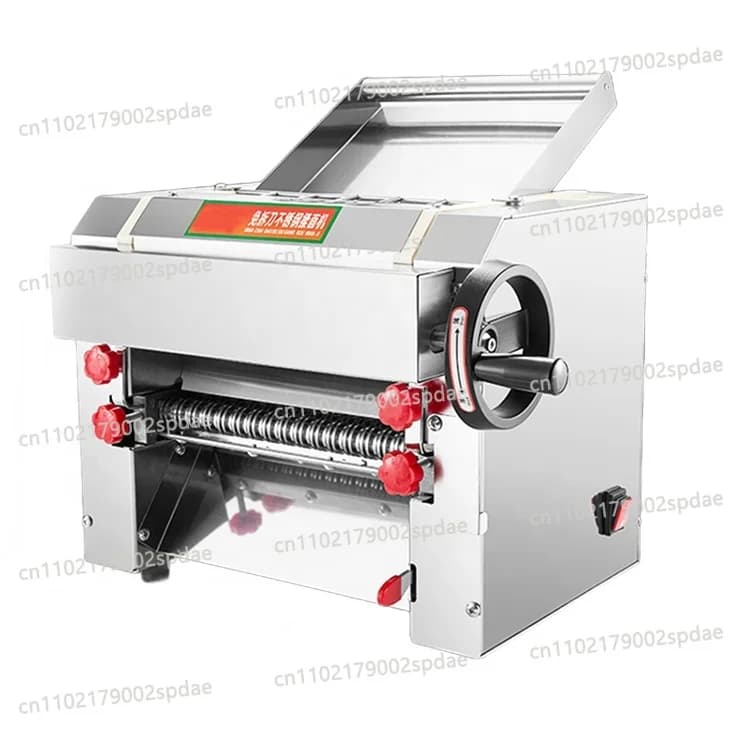 Automatic Noodle Machine Electric Pasta Maker 2-in-1 Thickness Adjustable Stainless Steel Dough Roller